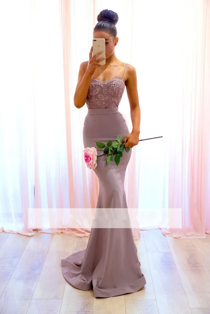 2019 Cheap Bridesmaid Dresses Under 50 Mermaid Spaghetti Straps Lace Beaded Backless Long Wedding Party Dresses
2019 Cheap Bridesmaid Dresses Under 50 Mermaid Spaghetti Straps Lace Beaded Backless Long Wedding Party Dresses