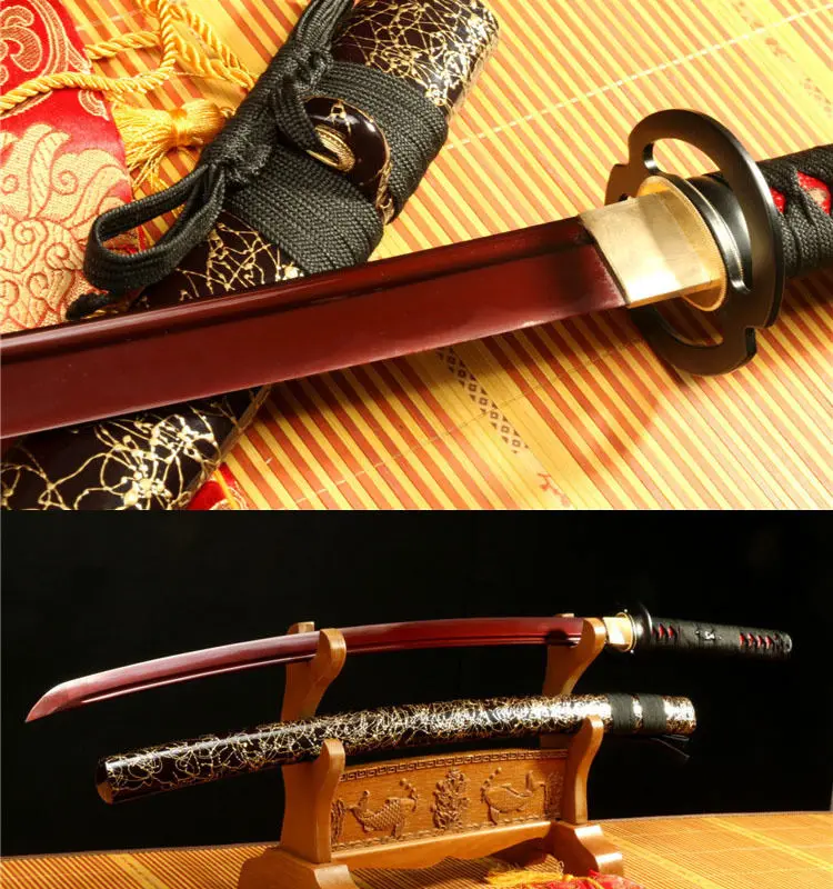 41"1095 CARBON STEEL RED BLACK TSUBA JAPANESE SAMURAI KATANA DRAGON TSUBA
41"1095 CARBON STEEL RED BLACK TSUBA JAPANESE SAMURAI KATANA DRAGON TSUBA