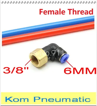 6mm To 3/8" Female Thread L Elbow Pneumatic Hose Gas Connector 90 degree PLF 6-03 Nylon Pipe Exhaust Joint Air Fitting 3/8 inch
6mm To 3/8" Female Thread L Elbow Pneumatic Hose Gas Connector 90 degree PLF 6-03 Nylon Pipe Exhaust Joint Air Fitting 3/8 inch