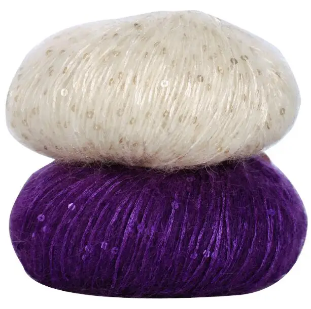 1Pc=50g Paillette Mohair yarn for crochet Sequin yarn for knitting Hand Mohair threads Scarf tippet mohair crochet yarn
1Pc=50g Paillette Mohair yarn for crochet Sequin yarn for knitting Hand Mohair threads Scarf tippet mohair crochet yarn