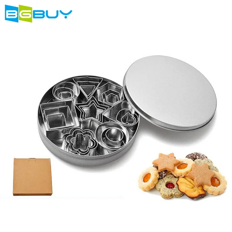 Geometric Shaped Cookie Biscuit Cutter Set 12/24 Pieces Rectangle Square Heart Round Tiny Circle Baking Stainless Steel Moulds
Geometric Shaped Cookie Biscuit Cutter Set 12/24 Pieces Rectangle Square Heart Round Tiny Circle Baking Stainless Steel Moulds