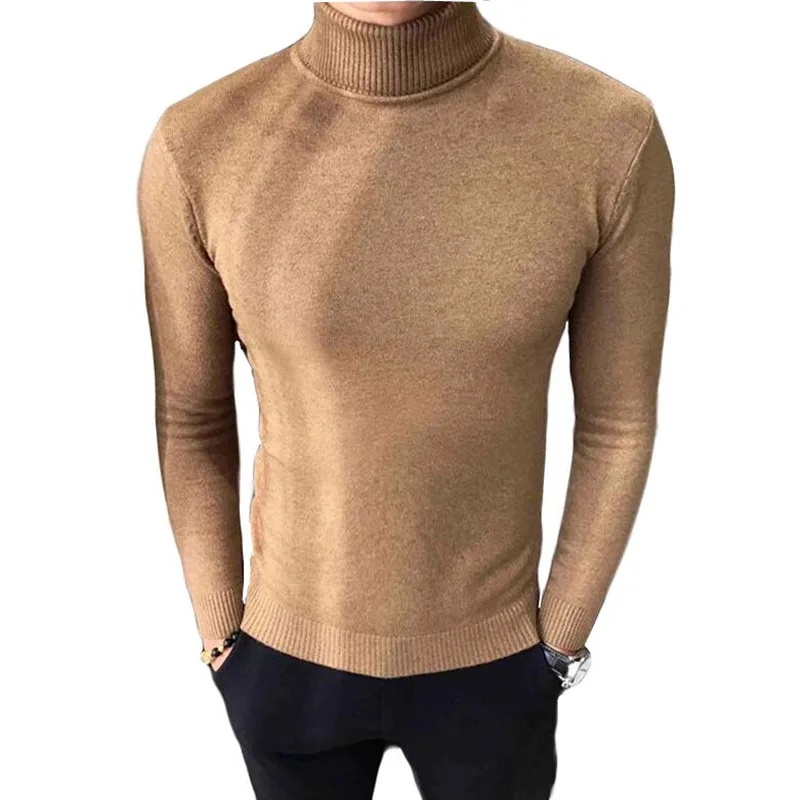 2019 Winter High Neck Thick Warm Sweater Turtleneck Brand Mens Sweaters Slim Fit Pullover Men Knitwear Male Double collar S-3XL
2019 Winter High Neck Thick Warm Sweater Turtleneck Brand Mens Sweaters Slim Fit Pullover Men Knitwear Male Double collar S-3XL