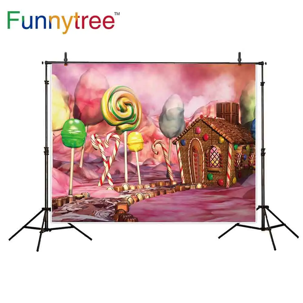Funnytree photography backdrops Fantasy candy land chocolate gingerbread house party photocall photography studio funds vinyl
Funnytree photography backdrops Fantasy candy land chocolate gingerbread house party photocall photography studio funds vinyl