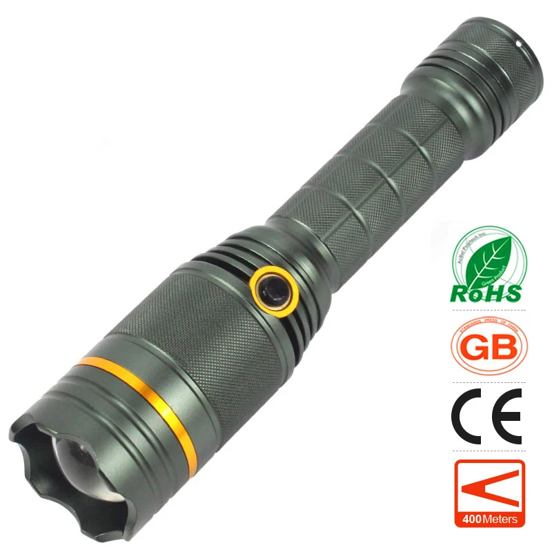 Blue Red White Light 3 Lights Sorce LED Flashlight 1000 Lumens 10W Life-saving Signals Torch Rechargeable Torchlight Waterproof
Blue Red White Light 3 Lights Sorce LED Flashlight 1000 Lumens 10W Life-saving Signals Torch Rechargeable Torchlight Waterproof