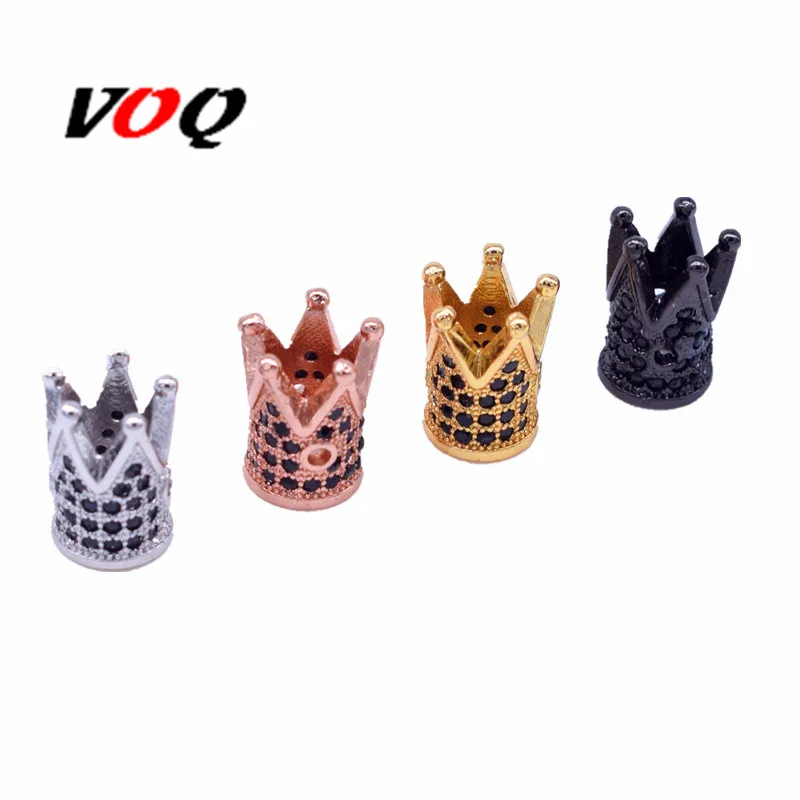 New Arrival Luxury Micro Pave Cubic Zirconia Crown Beads for Men Bracelet Making Jewelry Charm Rose Gold Color Brass Spacer Bead
New Arrival Luxury Micro Pave Cubic Zirconia Crown Beads for Men Bracelet Making Jewelry Charm Rose Gold Color Brass Spacer Bead
