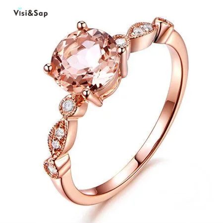 Visisap Fashion Simple Champagne Zircon Ring for Women Rose Gold Color Rings Engagement Wedding Jewelry Manufacturer B2174
Visisap Fashion Simple Champagne Zircon Ring for Women Rose Gold Color Rings Engagement Wedding Jewelry Manufacturer B2174