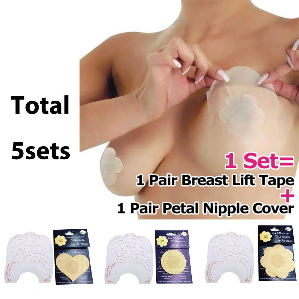 Beauty Summer Necessary Petal Nipple Cover And Bra Lift Tape Adhesive Disposable Bare Instant Breast Lift Sets For Party
Beauty Summer Necessary Petal Nipple Cover And Bra Lift Tape Adhesive Disposable Bare Instant Breast Lift Sets For Party