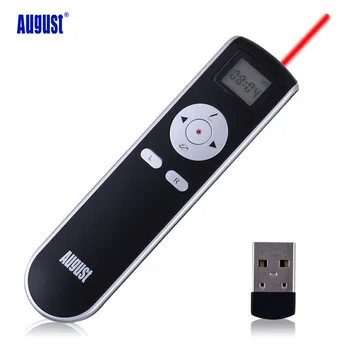 August LP315 Air Mouse and Wireless Presenter with Laser Pointer PowerPoint Presentation Remote Control with Battery Slide Click
August LP315 Air Mouse and Wireless Presenter with Laser Pointer PowerPoint Presentation Remote Control with Battery Slide Click