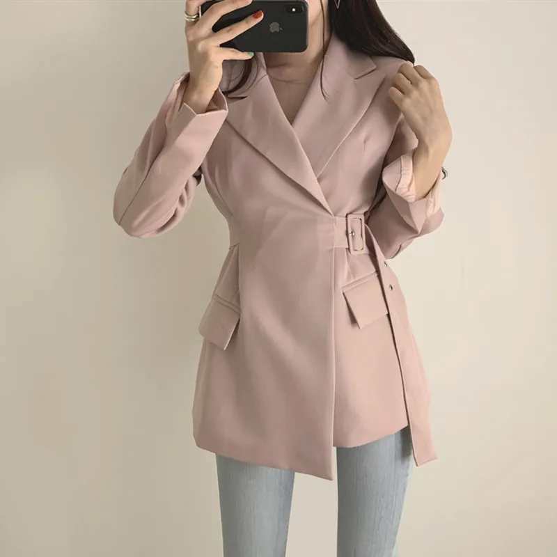 Korean Wrap Vintage Coat Long Sleeve Turn Down Collar Streetwear Tunic Slim Female Elegant Vestidos Mujer Casual Office Coat
Korean Wrap Vintage Coat Long Sleeve Turn Down Collar Streetwear Tunic Slim Female Elegant Vestidos Mujer Casual Office Coat
