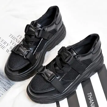 2019 Fashion brand Spring Women High Platform Shoes Height increasing leather Sneakers Shoes Thick Sole Trainers Lady Shoe K8-24
2019 Fashion brand Spring Women High Platform Shoes Height increasing leather Sneakers Shoes Thick Sole Trainers Lady Shoe K8-24
