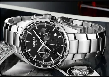 42MM SANGDO Chronograph multifunction Japanese quartz movement black dial men's watch High quality new fashion Quartz watch
42MM SANGDO Chronograph multifunction Japanese quartz movement black dial men's watch High quality new fashion Quartz watch