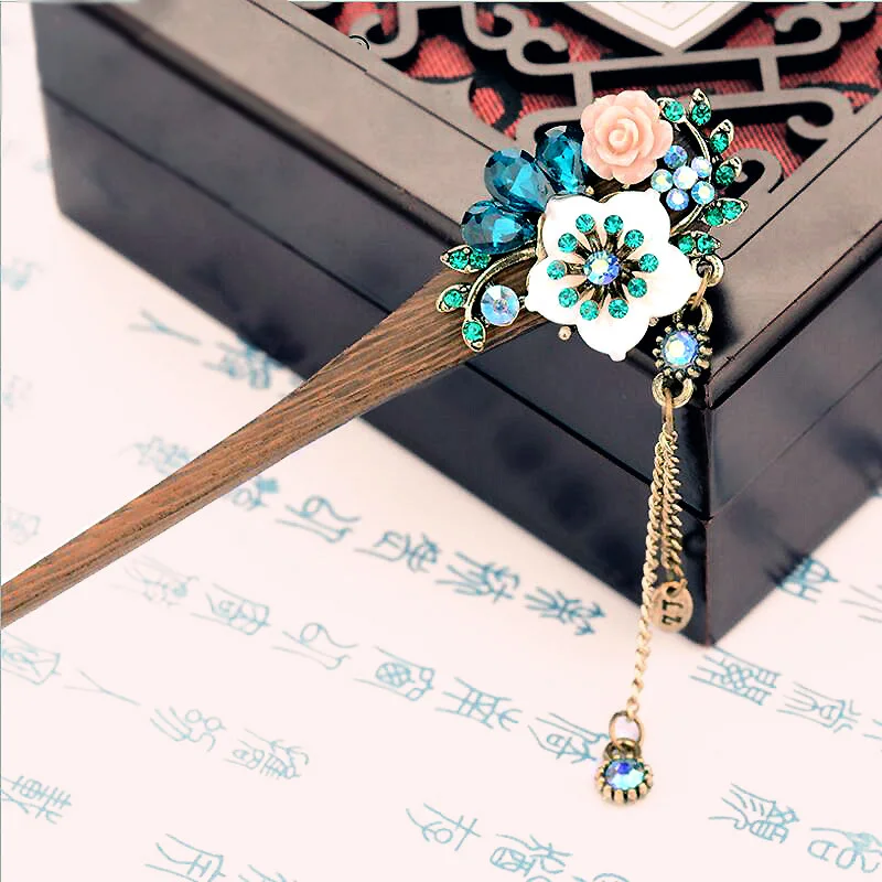 muylinda Shell Flower Wooden Hairpin Sticks Crystal Rhinestone Hair Jewelry Chinese Bridal Wedding Hair Accessories
muylinda Shell Flower Wooden Hairpin Sticks Crystal Rhinestone Hair Jewelry Chinese Bridal Wedding Hair Accessories