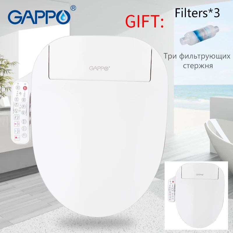 

GAPPO Toilet Seats Smart Bidet Toilet Seats Intelligent clean dry toilet cover Washlet Elongated Bidet Lid Cover Heated sits