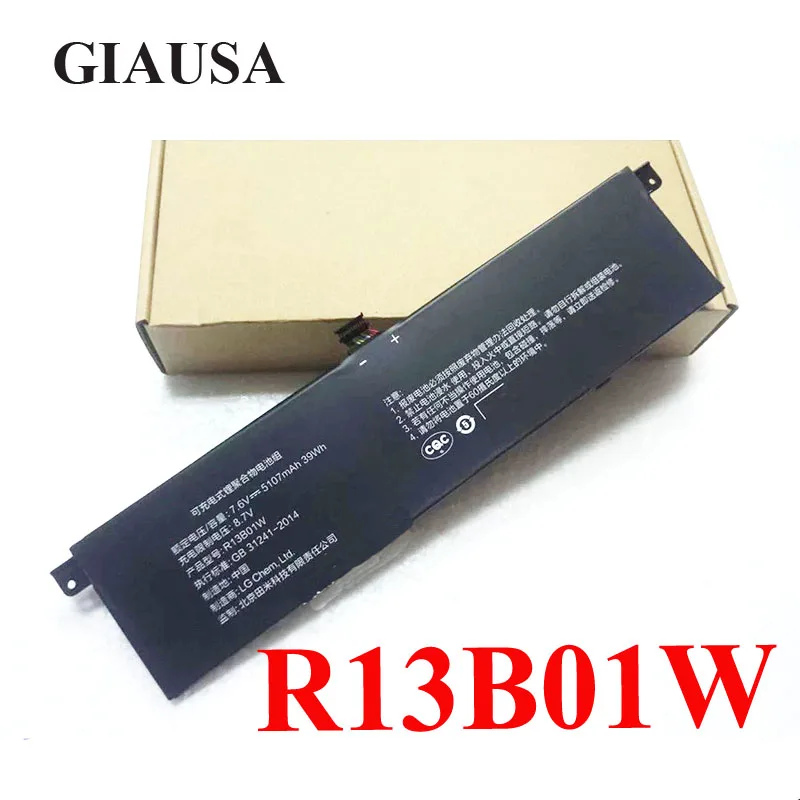 GIAUSA Genuine R13B01W R13B02W battery for Xiaomi Mi Air 13.3" battery Series Tablet R13B01W R13B02W
GIAUSA Genuine R13B01W R13B02W battery for Xiaomi Mi Air 13.3" battery Series Tablet R13B01W R13B02W