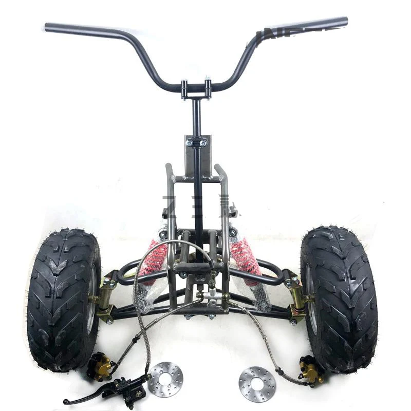 ATV GO KART KARTING UTV Shock Absorbers Front Steering Wheel Suspension Structure Support Swingarms With 7 Inch Wheels
ATV GO KART KARTING UTV Shock Absorbers Front Steering Wheel Suspension Structure Support Swingarms With 7 Inch Wheels