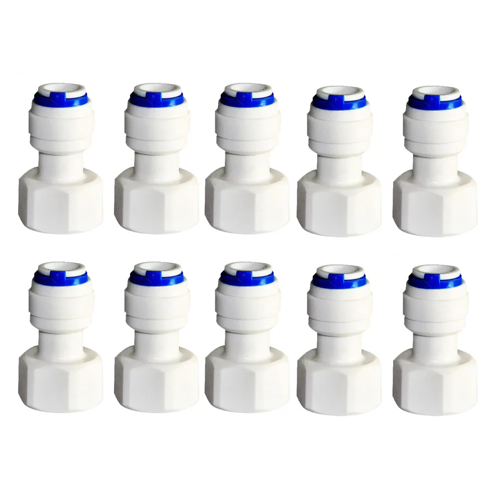10PCS 1/2" Internal thread to 3/8" Straight connector RO Water Fitting Tune Quick Connect Reverse Osmosis White fast connecter
10PCS 1/2" Internal thread to 3/8" Straight connector RO Water Fitting Tune Quick Connect Reverse Osmosis White fast connecter