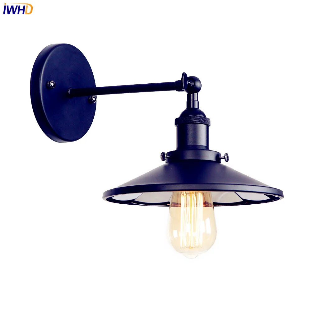 IWHD Loft Style Industrial Wall Lamp Vintage Bathroom Bedroom Black Iron Metal Edison Retro Wall Lights Fixtures LED Stair Light
IWHD Loft Style Industrial Wall Lamp Vintage Bathroom Bedroom Black Iron Metal Edison Retro Wall Lights Fixtures LED Stair Light
