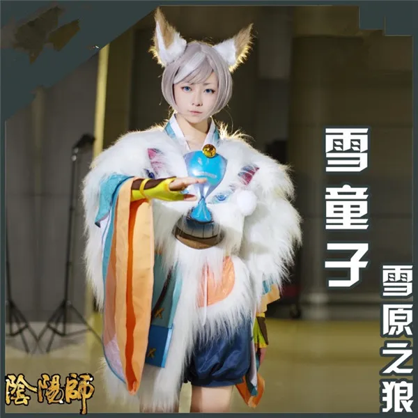 Hot Game Onmyoji SR Custom Made Cosplay Costume Snowy wolf Snow boy Kimono+Pants+Cloak Cool Style Free Shipping A
Hot Game Onmyoji SR Custom Made Cosplay Costume Snowy wolf Snow boy Kimono+Pants+Cloak Cool Style Free Shipping A