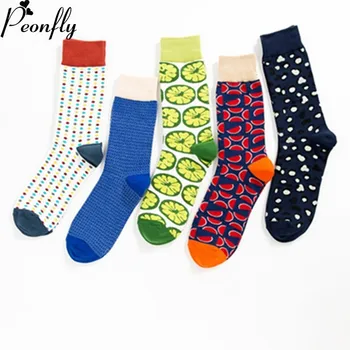PEONFLY Funny Men's Colorful Combed Cotton Wedding Socks Novelty Fruit Multi Set Dress Casual Crew Happy Socks
PEONFLY Funny Men's Colorful Combed Cotton Wedding Socks Novelty Fruit Multi Set Dress Casual Crew Happy Socks