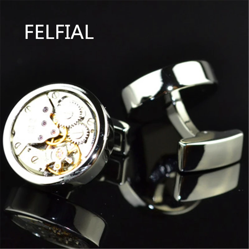 cufflinks for mens Brand watch movement mechanical cuff links Stainless Steel Buttons Gold-color High Quality Free Shipping
cufflinks for mens Brand watch movement mechanical cuff links Stainless Steel Buttons Gold-color High Quality Free Shipping