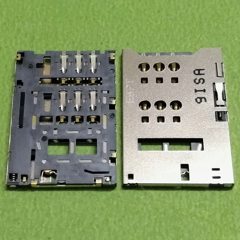 

2pcs sim card reader slot tray holder module connector socket For ZTE Nubia Grand memo N5 u5 v9815 U9815 V988 N988 plug