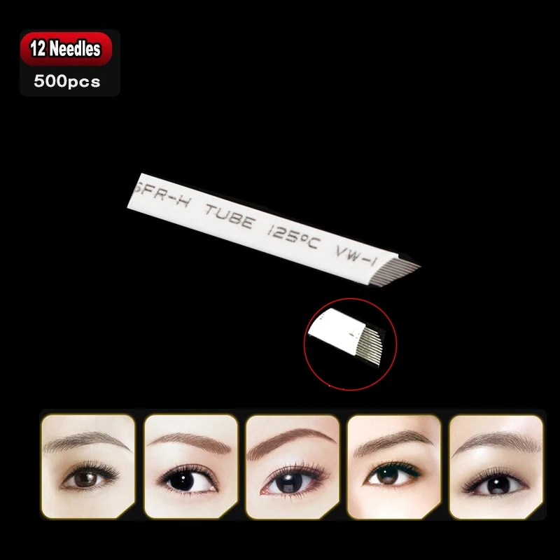 Free Shipping 500pcs 12-Pin Permanent Makeup Manual Eyebrow Tattoo Needle Blade For Tattoo Needles 3D Microblading Tattoo Pen
Free Shipping 500pcs 12-Pin Permanent Makeup Manual Eyebrow Tattoo Needle Blade For Tattoo Needles 3D Microblading Tattoo Pen