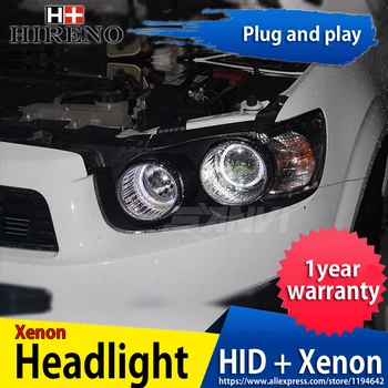 Hireno Headlamp for 2011-2014 Chevrolet Aveo Headlight Headlight Assembly LED DRL Angel Lens Double Beam HID Xenon 2pcs
Hireno Headlamp for 2011-2014 Chevrolet Aveo Headlight Headlight Assembly LED DRL Angel Lens Double Beam HID Xenon 2pcs