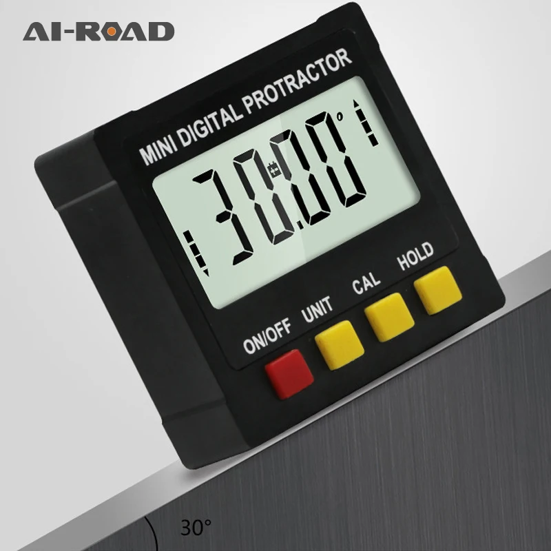 Electronic Digital Protractor Inclinometer Slope Level Protractor Four-sided Magnetic Angle Ruler Mini Angle Box
Electronic Digital Protractor Inclinometer Slope Level Protractor Four-sided Magnetic Angle Ruler Mini Angle Box
