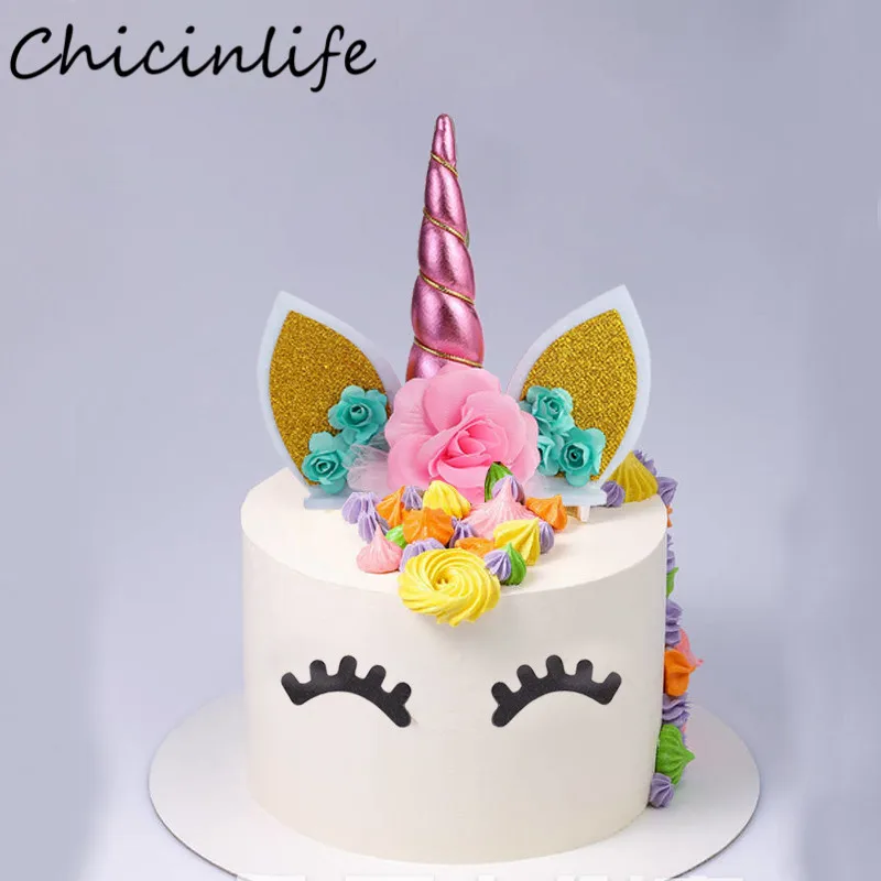Chicinlife 1Pcs Unicorn Horn Cake Toppers Birthday Party Baby Shower Kids Wedding Unicorn Party Cake Baking Accessoires Supplies
Chicinlife 1Pcs Unicorn Horn Cake Toppers Birthday Party Baby Shower Kids Wedding Unicorn Party Cake Baking Accessoires Supplies