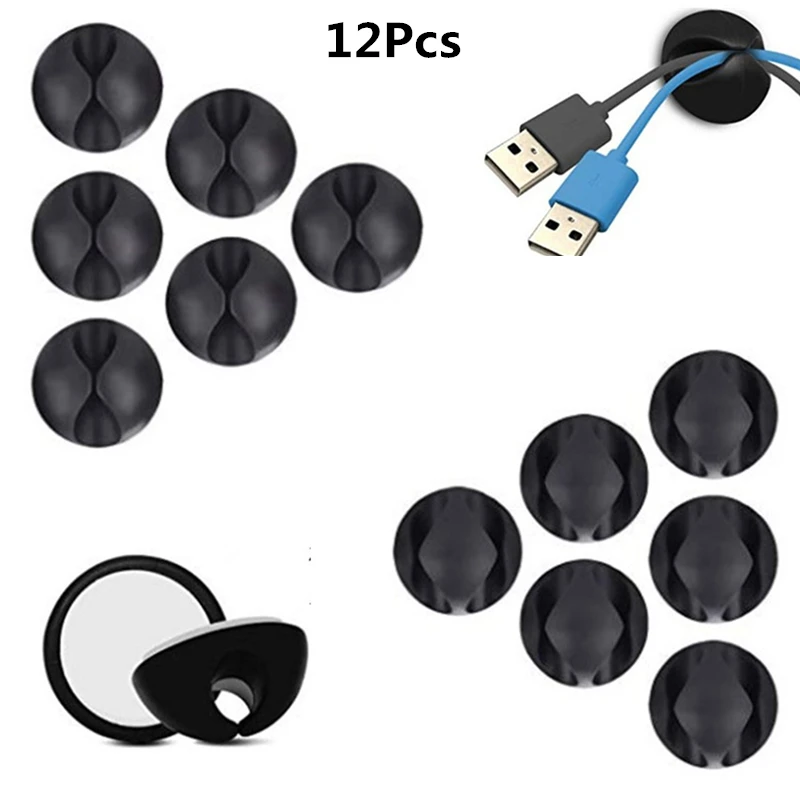 Self Adhesive Round Cable Clip Holders for Organizing Cable Cords Home and Office 6pcs Single + 6pcs Double Channel Cord Clip
Self Adhesive Round Cable Clip Holders for Organizing Cable Cords Home and Office 6pcs Single + 6pcs Double Channel Cord Clip