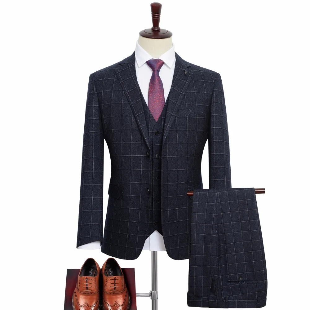Big Size Men Three-piece Suit Brand Clothes Business Fashion Casual Loose Plaid Suit Male Plus Size 5XL 6XL 7XL 8XL 9XL
Big Size Men Three-piece Suit Brand Clothes Business Fashion Casual Loose Plaid Suit Male Plus Size 5XL 6XL 7XL 8XL 9XL