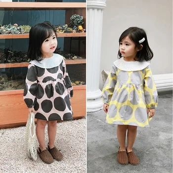 2019 Spring New Arrival Korean style dot pattern princess long sleeve all-match dress with lovely collar for sweet baby girls
2019 Spring New Arrival Korean style dot pattern princess long sleeve all-match dress with lovely collar for sweet baby girls