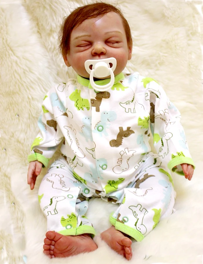 50cm soft Silicone Reborn Baby Doll Toys real touch sleeping bebe alive High-end Christmas Birthday New Year Gift for sale
50cm soft Silicone Reborn Baby Doll Toys real touch sleeping bebe alive High-end Christmas Birthday New Year Gift for sale