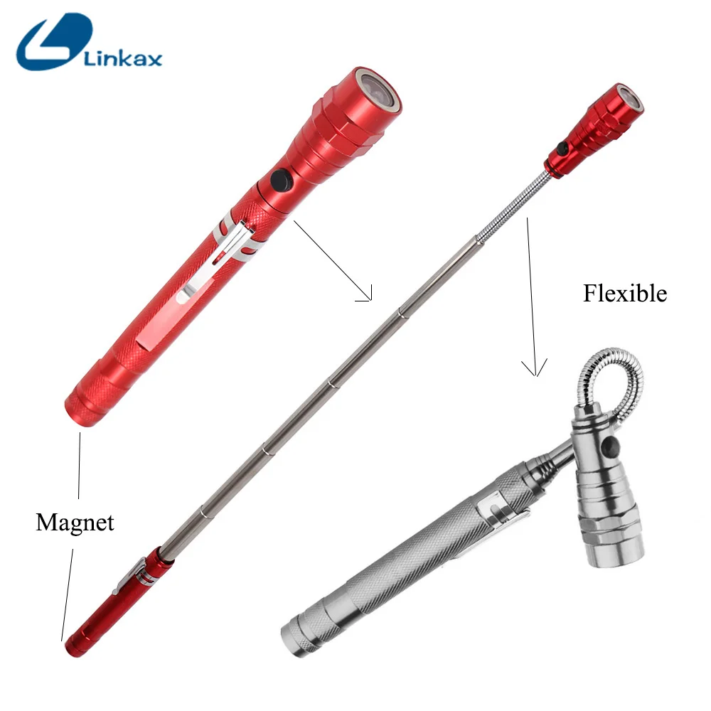 Flexible Magnet Camping Fishing Telescopic 360 Degree Head Flashlight 3 LED Outdoor Torch Magnetic Pick Up Tool Lamp Light
Flexible Magnet Camping Fishing Telescopic 360 Degree Head Flashlight 3 LED Outdoor Torch Magnetic Pick Up Tool Lamp Light