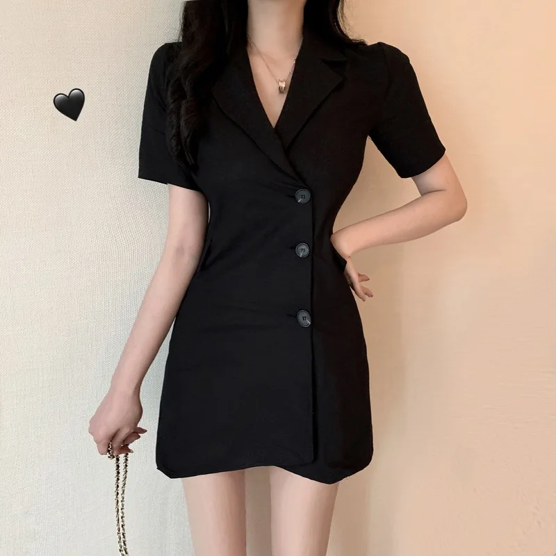 Women's Clothing Dresses summer style fashion brand Korea vintage sheath solid button notched ladies v-neck dress new 2019 hot
Women's Clothing Dresses summer style fashion brand Korea vintage sheath solid button notched ladies v-neck dress new 2019 hot