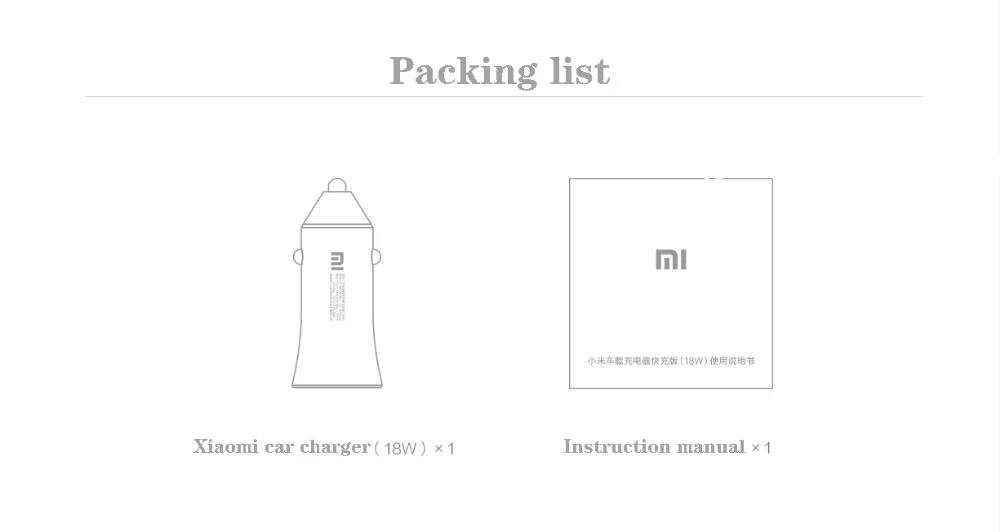 Xiaomi MI Car Charger 18W d10