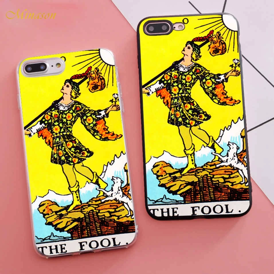 Coque Tarot Cards The Fool Patterned Fitted Phone Case for iPhone X 5S XR XS Max SE 6 S 6s 7 8 Plus Cover Fundas Capinha
Coque Tarot Cards The Fool Patterned Fitted Phone Case for iPhone X 5S XR XS Max SE 6 S 6s 7 8 Plus Cover Fundas Capinha