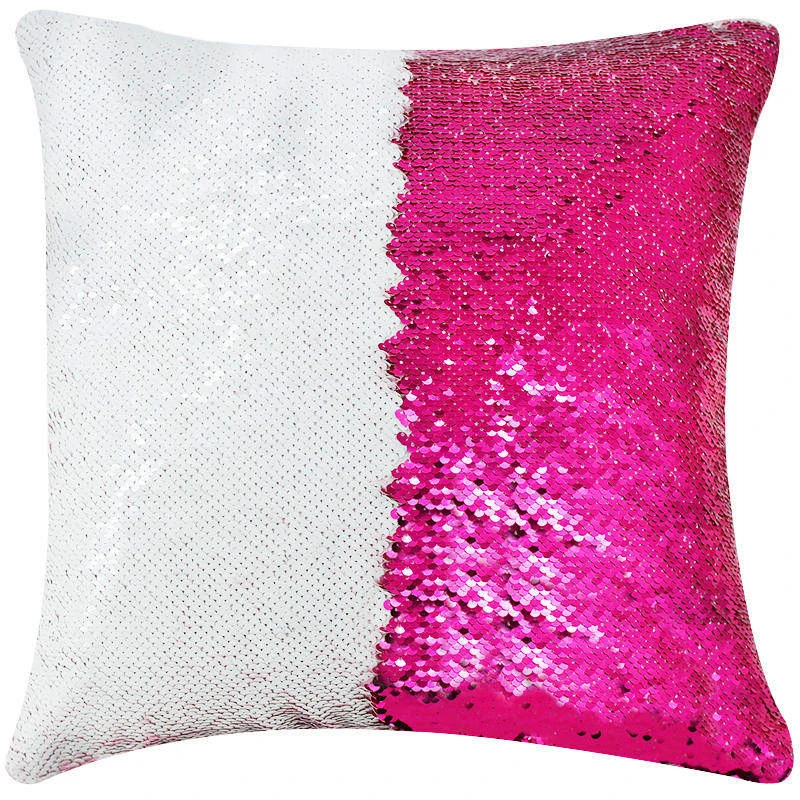 

Cushion Cover Color Changing Reversible Pillow Case For Home Decor 40X40cm DIY Mermaid Sequin Decorative Pillows Pillow Covers