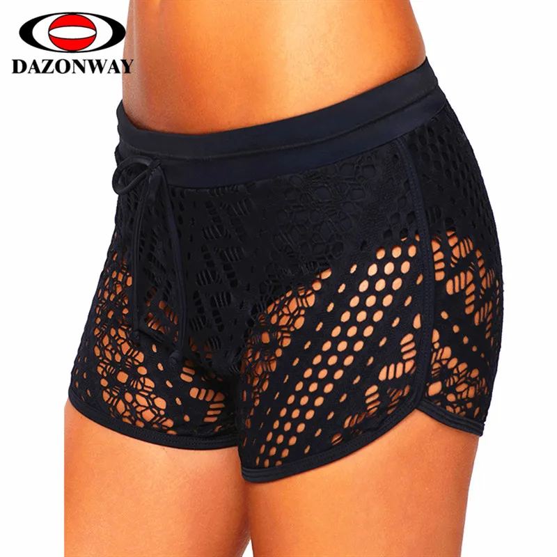 DAZONWAY New Women Lace Swimming Trunks Conservative High Waist Pants Solid Color Sports Training Swim Trunks Black Blue S~XXXL
DAZONWAY New Women Lace Swimming Trunks Conservative High Waist Pants Solid Color Sports Training Swim Trunks Black Blue S~XXXL