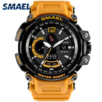 SMAEL watch in dual display watches men waterproof led sport relogio masculino 1702 leather Orange Sport digital military watch
SMAEL watch in dual display watches men waterproof led sport relogio masculino 1702 leather Orange Sport digital military watch