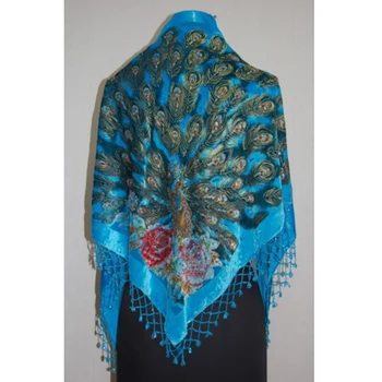 Lakeblue Women's Triangle Silk Velour Embroider Peacock Shawl Scarf With Handmade Beads Sequin Wholesale 155x75cm 112321
Lakeblue Women's Triangle Silk Velour Embroider Peacock Shawl Scarf With Handmade Beads Sequin Wholesale 155x75cm 112321