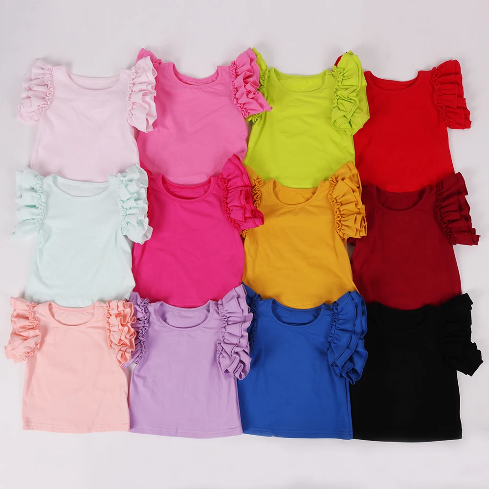 Girls T-shirts Toddler Baby Ruffle Tops Sleeveless Kids Cotton Clothing Solid Color T-shirts Candy Color Summer Clothes
Girls T-shirts Toddler Baby Ruffle Tops Sleeveless Kids Cotton Clothing Solid Color T-shirts Candy Color Summer Clothes