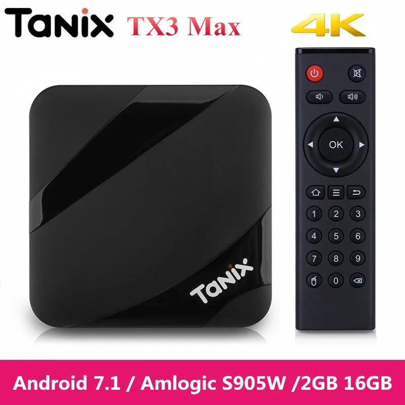 Tanix TX3 Max TV Box android 7.1 Quad Core 4K Amlogic S905W 2GB 16GB Bluetooth Set-top Box HDMI Smart Media Player Upon TX3 Mini
Tanix TX3 Max TV Box android 7.1 Quad Core 4K Amlogic S905W 2GB 16GB Bluetooth Set-top Box HDMI Smart Media Player Upon TX3 Mini