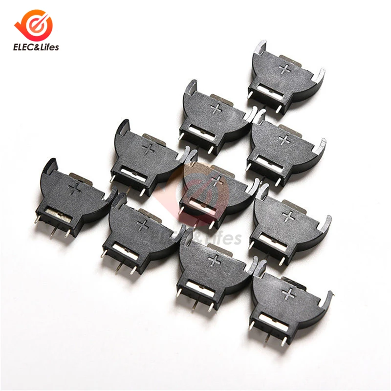 10Pcs 3V CR2032 2032 Half-Round Lithium Button Cell Coin Battery box Holder Socket 3 PIN batteries Storage Case
10Pcs 3V CR2032 2032 Half-Round Lithium Button Cell Coin Battery box Holder Socket 3 PIN batteries Storage Case