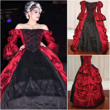 

1860S Victorian Corset Gothic/Civil War Southern Belle Ball Gown Dress Halloween dresses CUSTOM MADE R534
