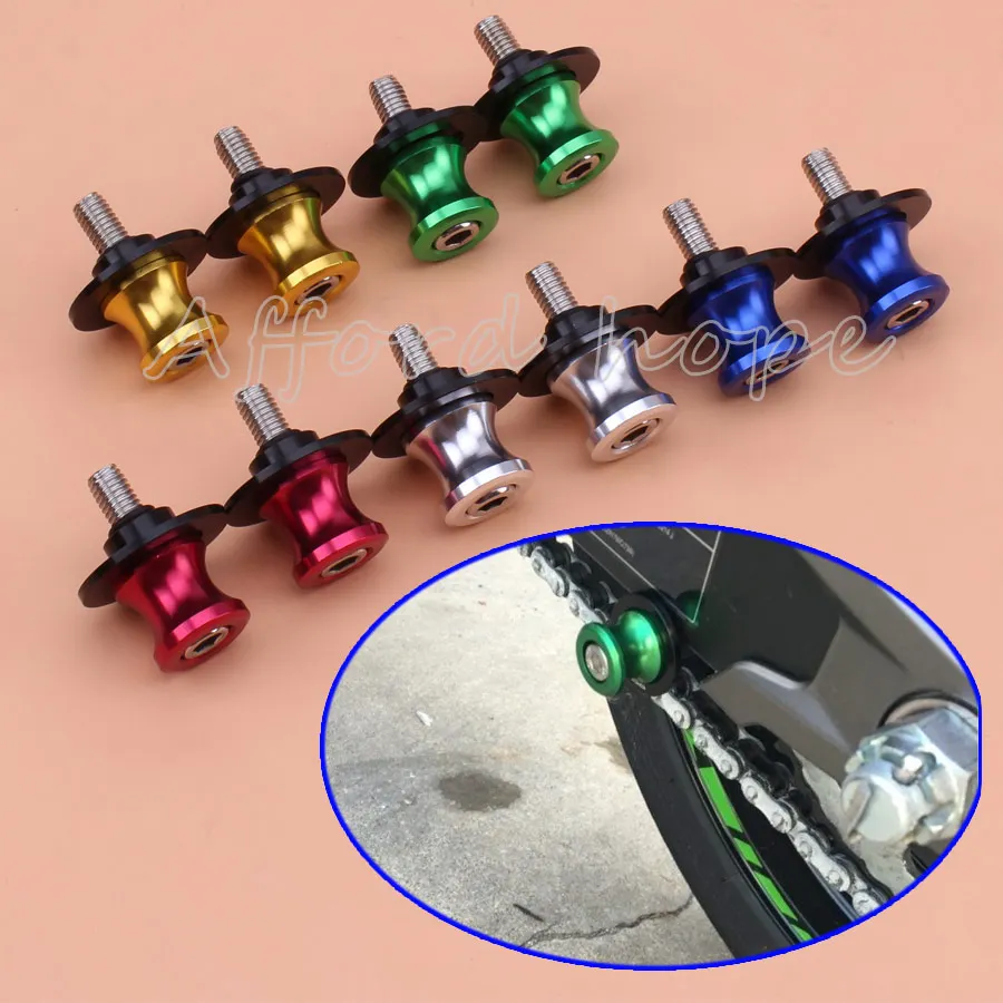 Motorcycle Street Racing Road Bike Anodized Swingarm Slider Spools Stand 6mm Screws Universal Fit for Honda Ducati Kawasaki
Motorcycle Street Racing Road Bike Anodized Swingarm Slider Spools Stand 6mm Screws Universal Fit for Honda Ducati Kawasaki