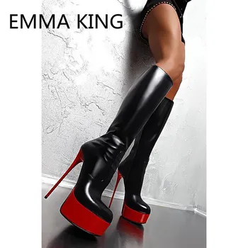2019 New Sexy Women Knee High Boots Round Toe Side Zipper Ladies Runway Platform Shoes Woman High Heels Ladies Black Knight Boot
2019 New Sexy Women Knee High Boots Round Toe Side Zipper Ladies Runway Platform Shoes Woman High Heels Ladies Black Knight Boot