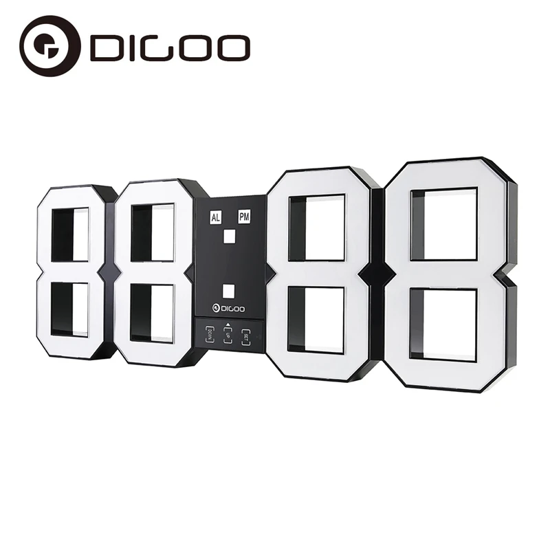 

Digoo DC-K3 Plus 18 Inch Digital Smart Alarm Clock Snooze Night Mode Remote Control Wall Clock for Smart Home Automatio