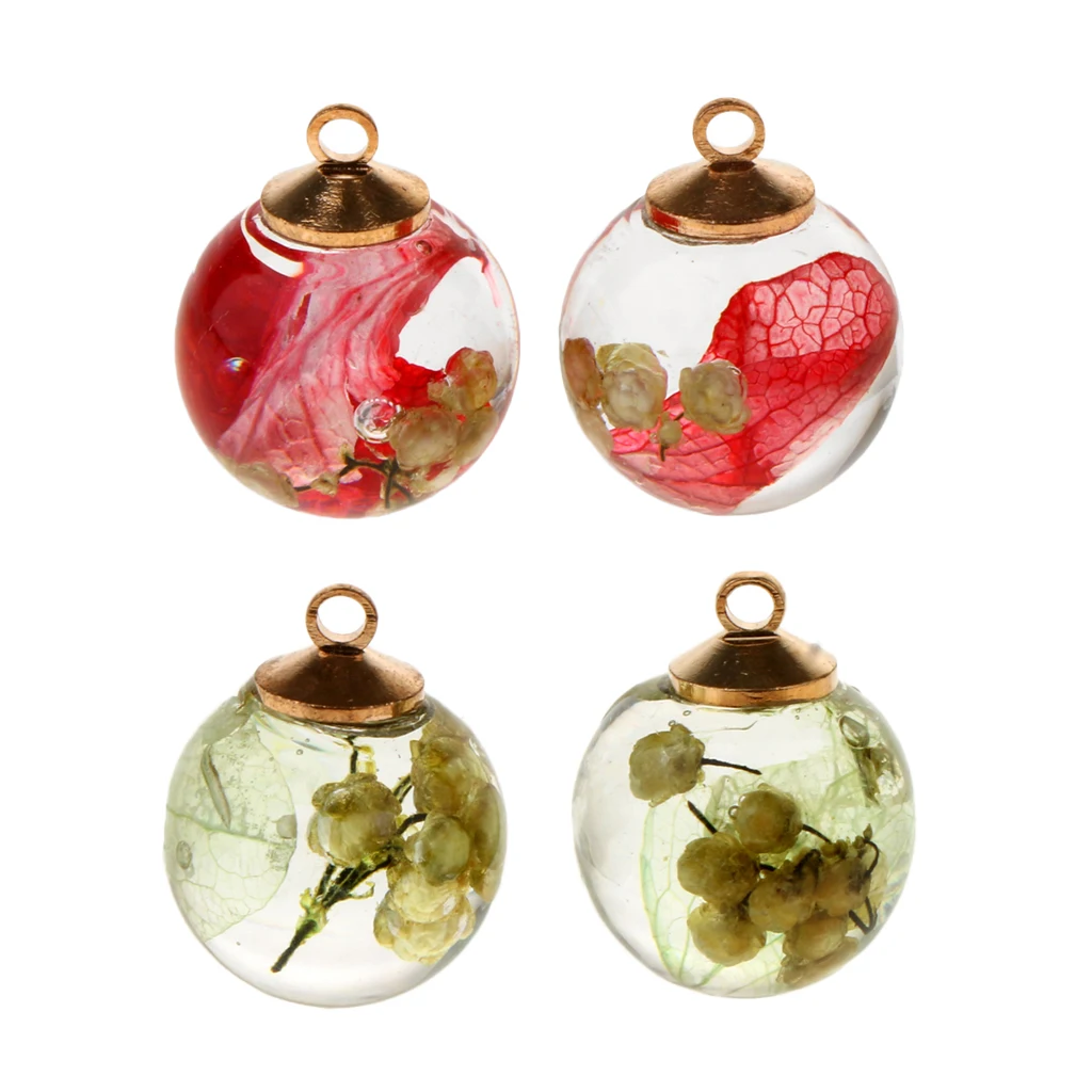 1 Pair Elegant Transparent Glass Ball Pendant Dried Flowers Pendant for Earrings Necklace Making - with Real Dried Flower Inside
1 Pair Elegant Transparent Glass Ball Pendant Dried Flowers Pendant for Earrings Necklace Making - with Real Dried Flower Inside