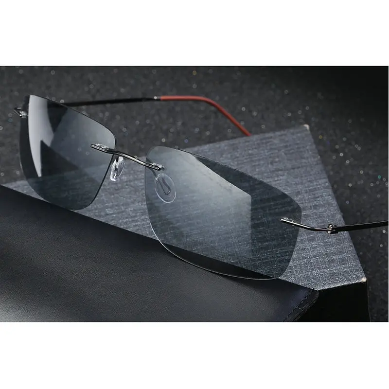 Ultralight titanium photochromic sunglasses polarized men's sunglasses spring anklet brand anti-glare goggles with box NX
Ultralight titanium photochromic sunglasses polarized men's sunglasses spring anklet brand anti-glare goggles with box NX